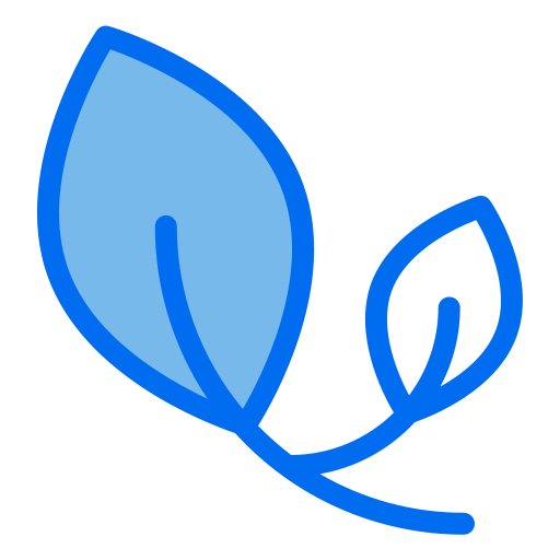 Leaf Generic Blue icon