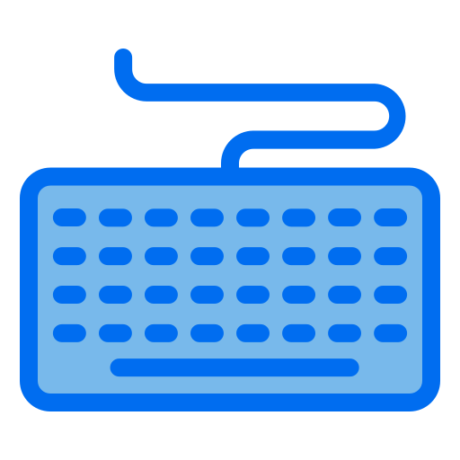 tasto della tastiera Generic Blue icona