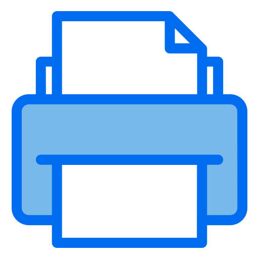 印刷 Generic Blue icon