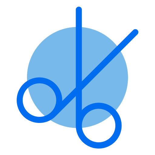 schaar Generic Blue icoon