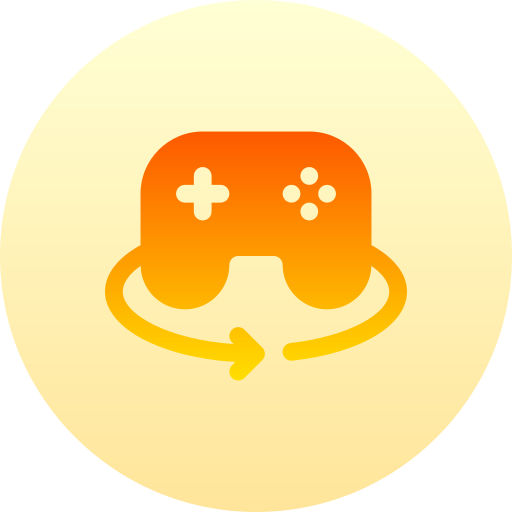 gamepad Basic Gradient Circular icoon