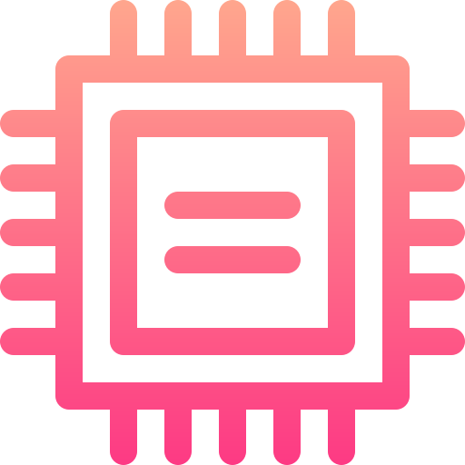マイクロチップ Basic Gradient Lineal color icon