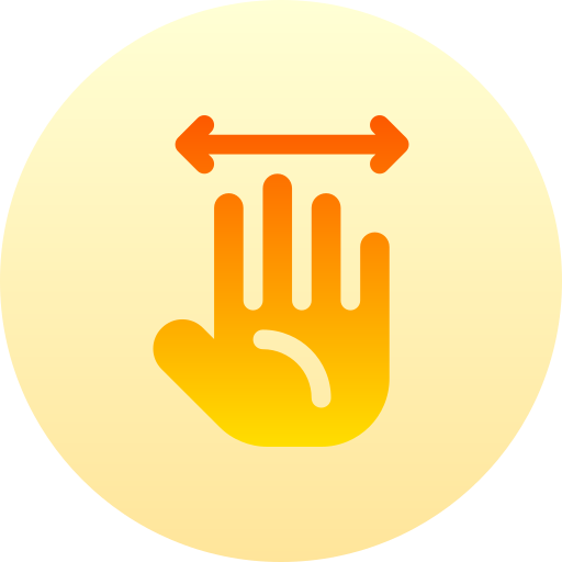 Распознавание рук Basic Gradient Circular иконка