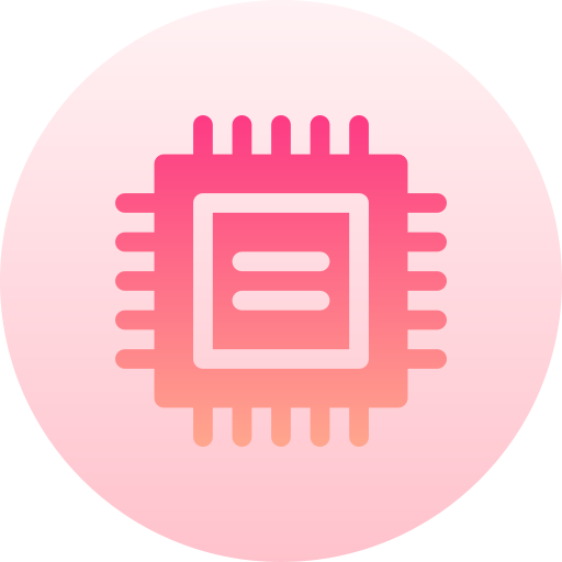 mikrochip Basic Gradient Circular icon