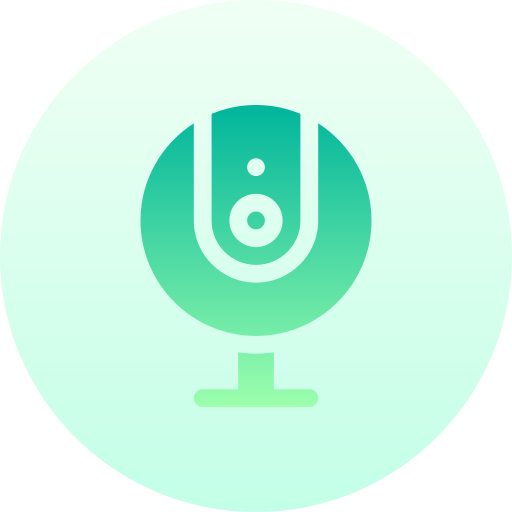 webcam Basic Gradient Circular icona