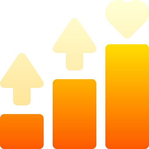 막대 차트 Basic Gradient Gradient icon