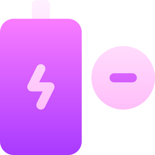 バッテリー残量低下 Basic Gradient Gradient icon