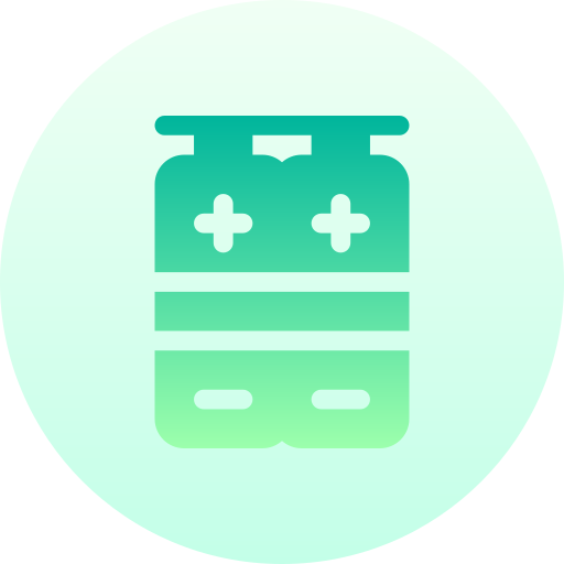 batteria Basic Gradient Circular icona