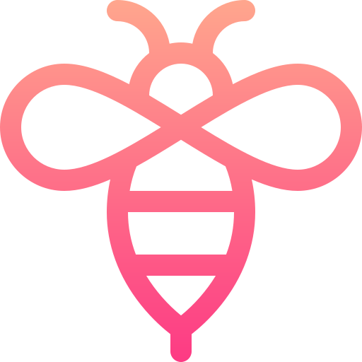 pszczoła Basic Gradient Lineal color ikona