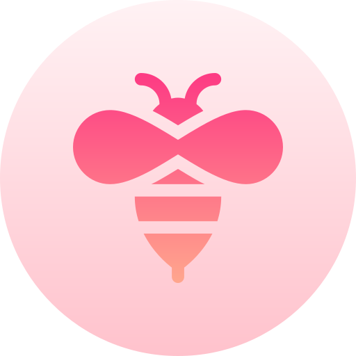 abeja Basic Gradient Circular icono