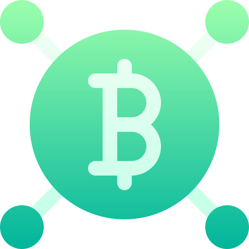 bitcoin Basic Gradient Gradient icoon