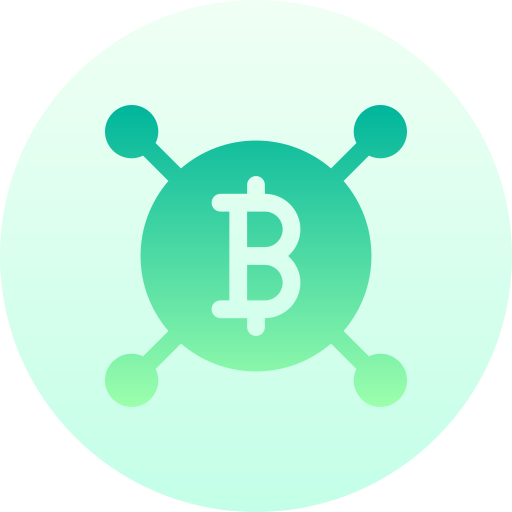 bitcoin Basic Gradient Circular icon