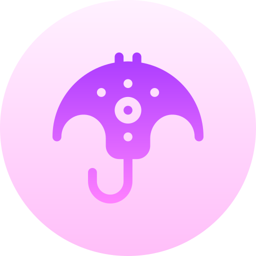 Manta ray Basic Gradient Circular icon
