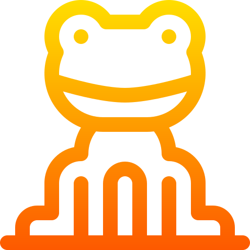 蛙 Basic Gradient Lineal color icon