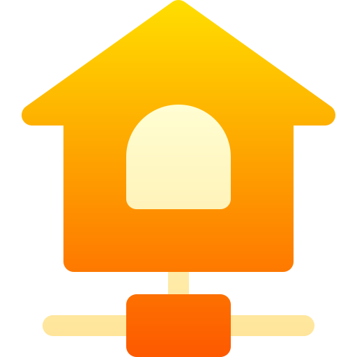 Домашняя сеть Basic Gradient Gradient иконка