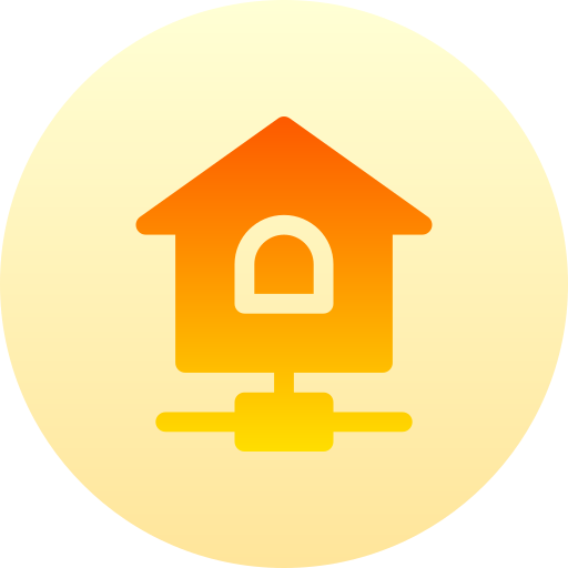 ホーム・ネットワーク Basic Gradient Circular icon