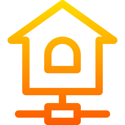 ホーム・ネットワーク Basic Gradient Lineal color icon