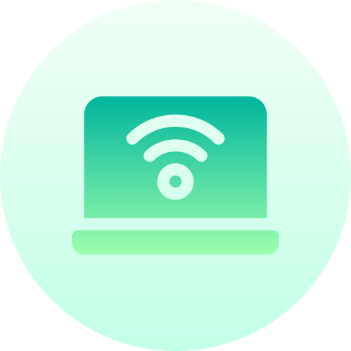 laptop Basic Gradient Circular icon