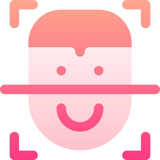 얼굴 인식 Basic Gradient Gradient icon