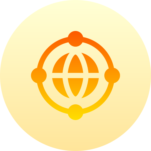 Network Basic Gradient Circular icon