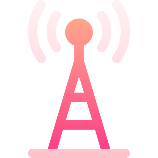 wieża radiowa Basic Gradient Gradient ikona