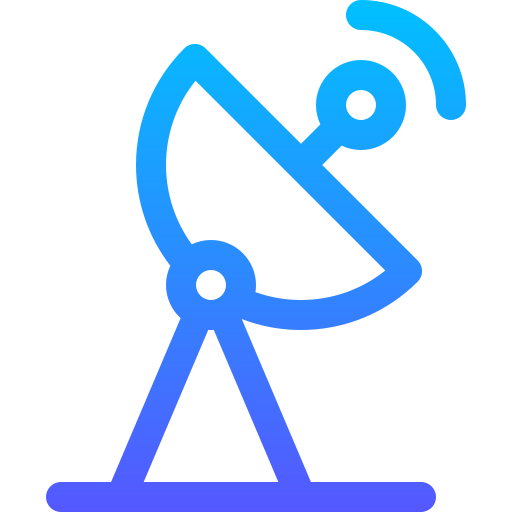 antena parabólica Basic Gradient Lineal color icono