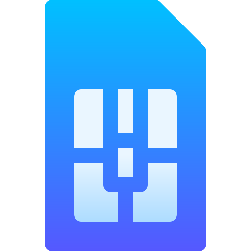 Sim card Basic Gradient Gradient icon