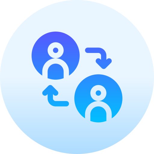 ユーザー Basic Gradient Circular icon