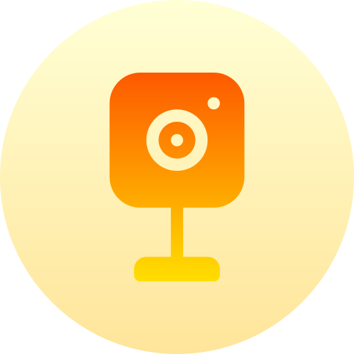 webcam Basic Gradient Circular icon