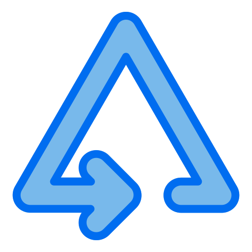 矢印 Generic Blue icon