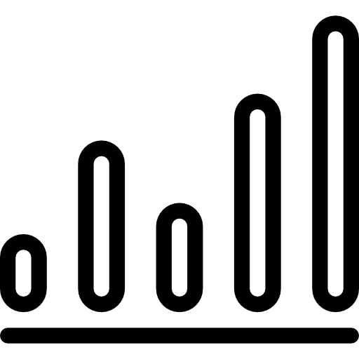 gráfico de barras Dreamstale Lineal icono