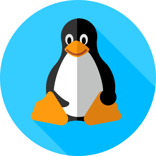 linux Flat Circular Flat icon
