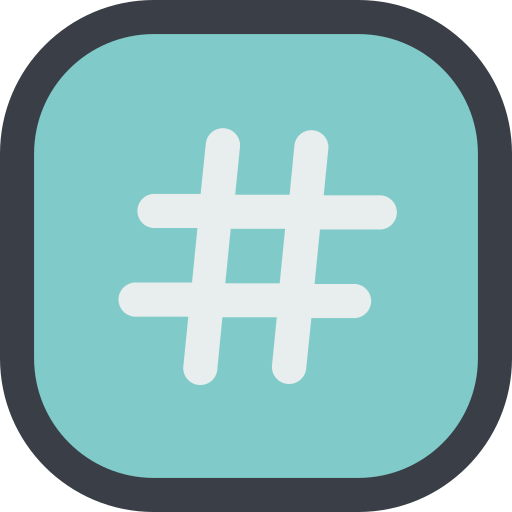 Hastag Generic Outline Color icon