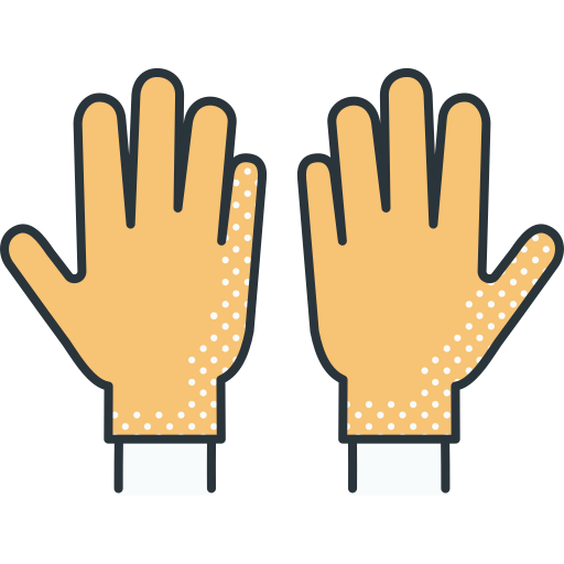 手袋 Detailed Offset Lineal color icon