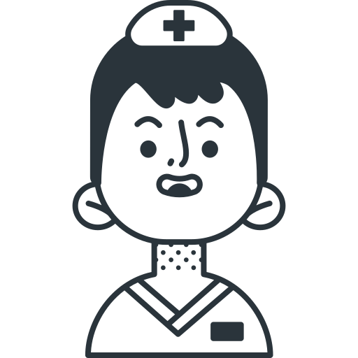 krankenschwester Detailed Offset Lineal icon