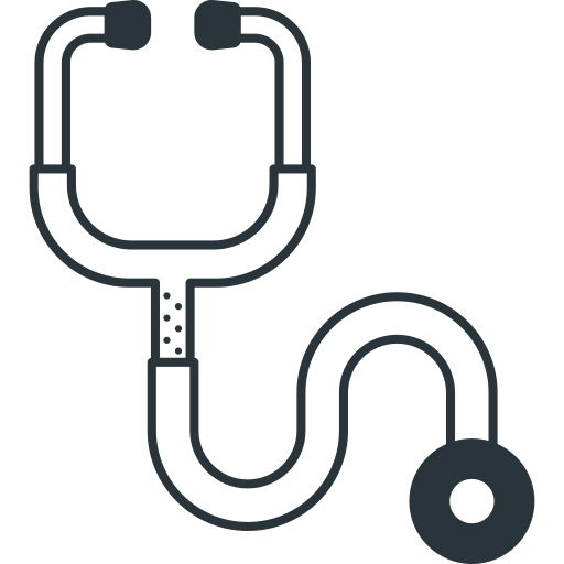 Stethoscope Detailed Offset Lineal icon