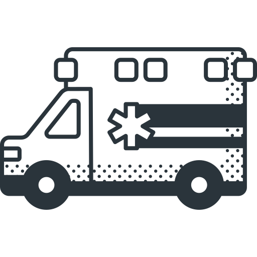 krankenwagen Detailed Offset Lineal icon