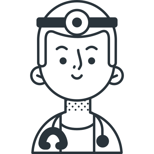 médico Detailed Offset Lineal icono