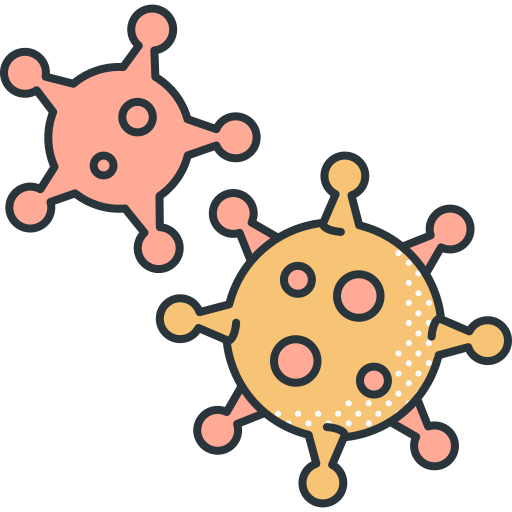 virus Detailed Offset Lineal color Icône