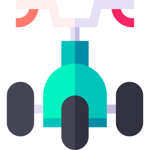 三輪車 Basic Straight Flat icon