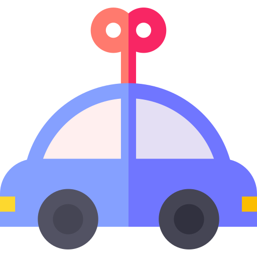 auto Basic Straight Flat icoon