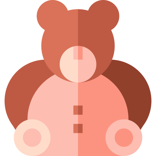 knuffelbeer Basic Straight Flat icoon