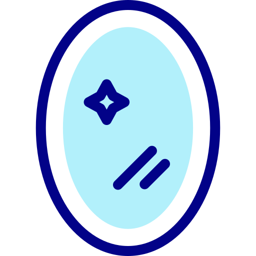 鏡 Detailed Mixed Lineal color icon