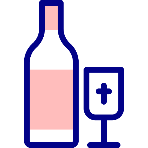 bottiglia di vino Detailed Mixed Lineal color icona