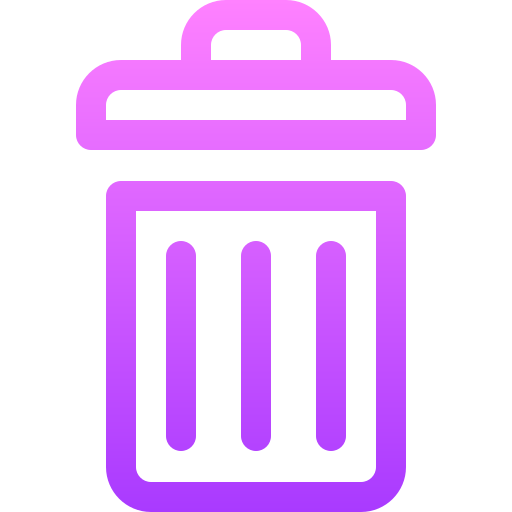 pojemnik na śmieci Basic Gradient Lineal color ikona