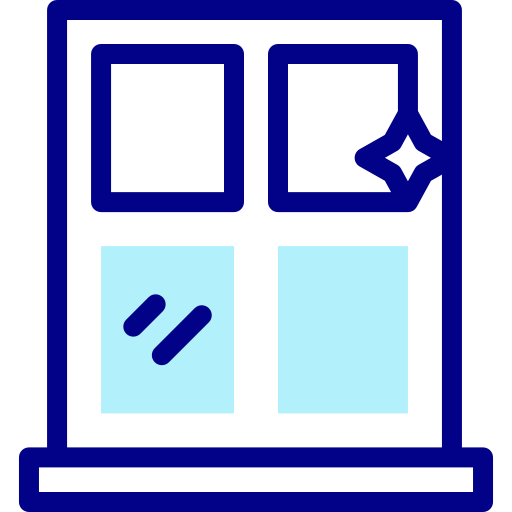 okna Detailed Mixed Lineal color ikona