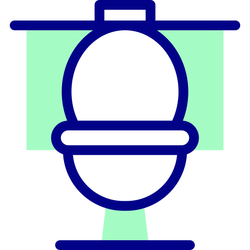 Toilet Detailed Mixed Lineal color icon