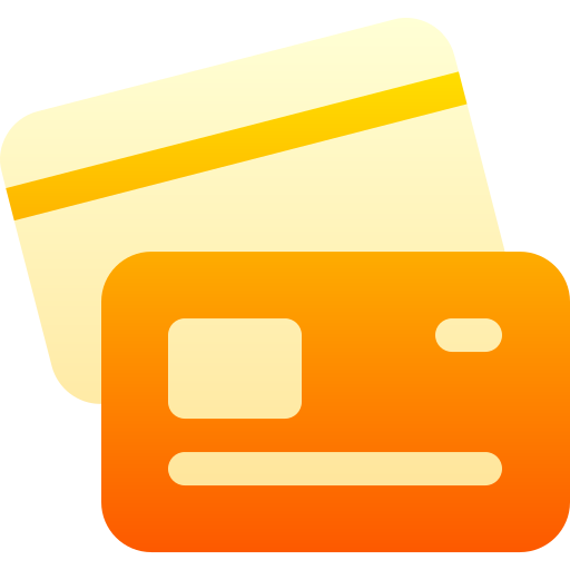 karta kredytowa Basic Gradient Gradient ikona