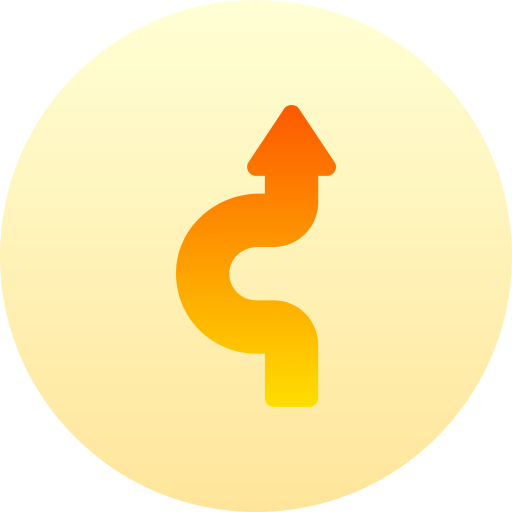 矢印 Basic Gradient Circular icon