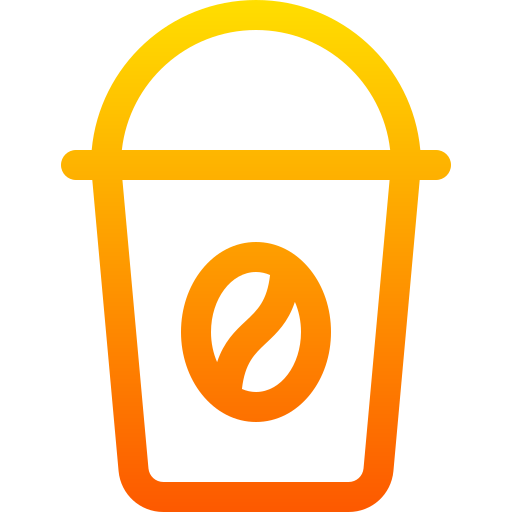 Coffee cup Basic Gradient Lineal color icon